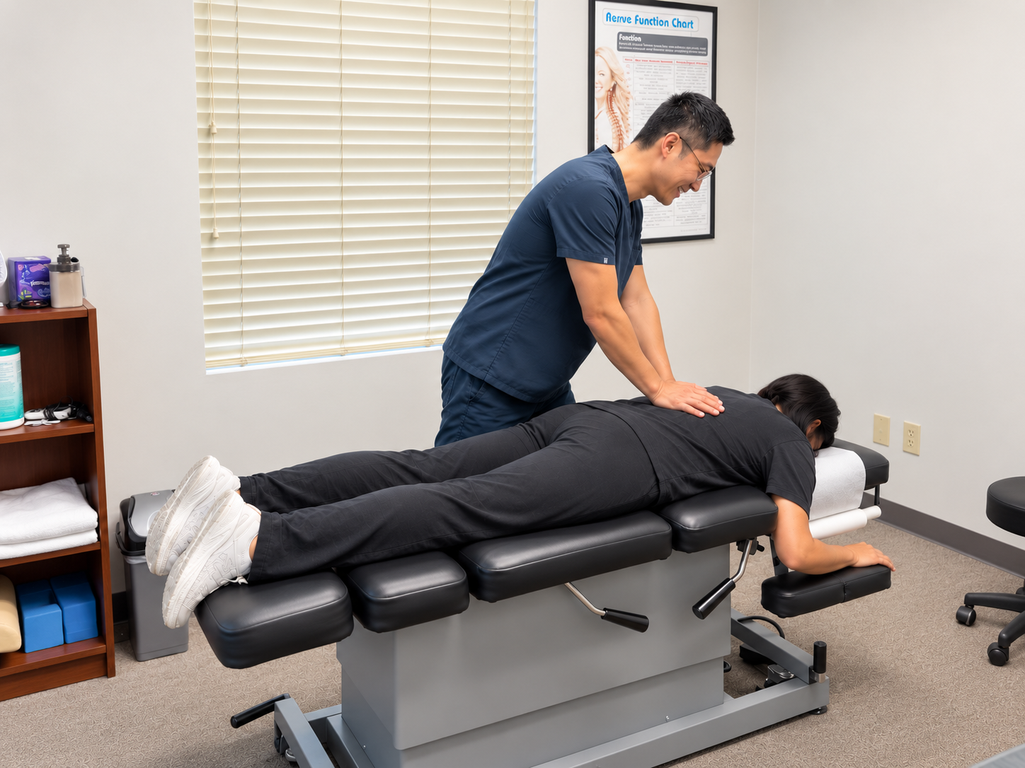Doctor providing chiropractic care to a patient