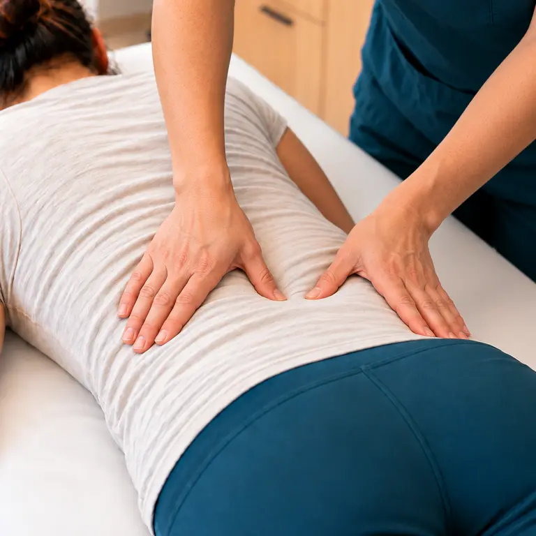 Focused massage and myofascial therapy for the lower back